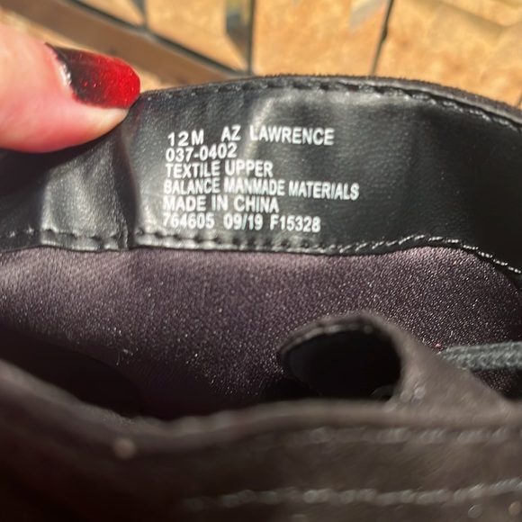 Arizona Jeans Black Suede Lace  Up Booties - Picture 8 of 8